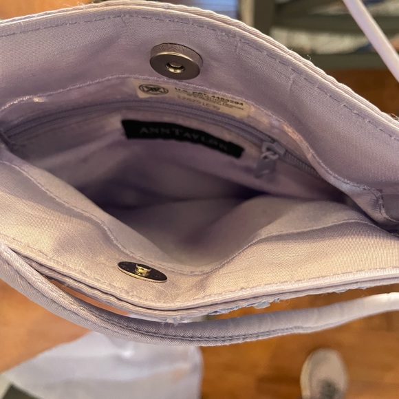 Ever Beauty Petite top and skirt with matching shawl and Ann Taylor purse - Picture 5 of 9